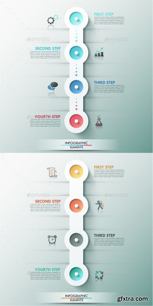 Modern Infographic Process Template (2 Colors) - GraphicRiver