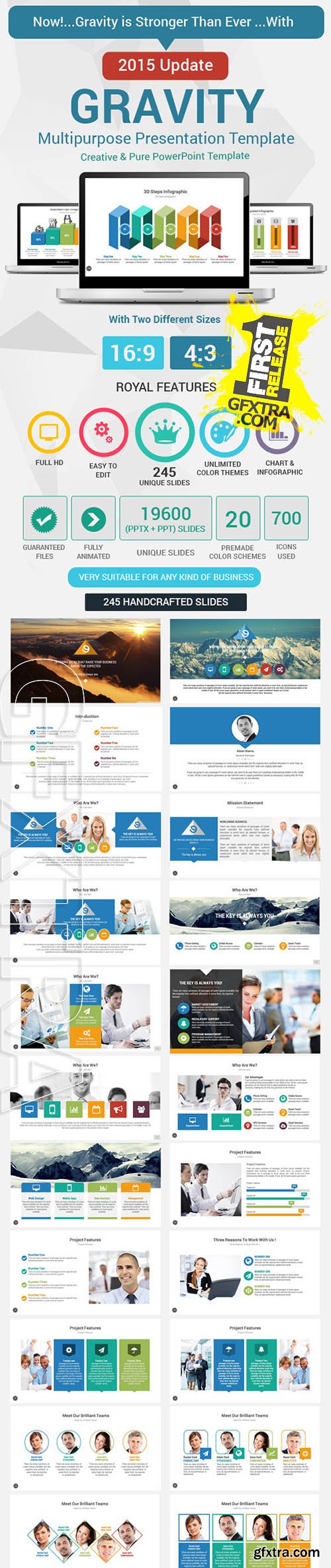 Gravity PowerPoint Presentation Template - GraphicRiver 9102316