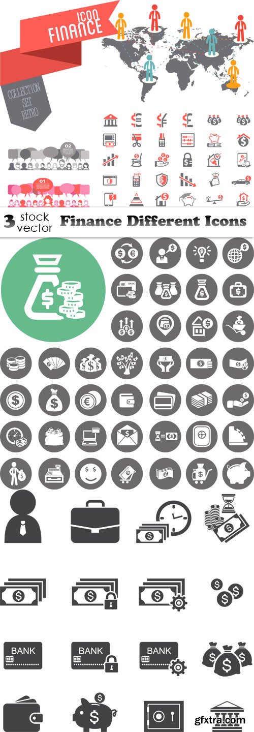 Vectors - Finance Different Icons