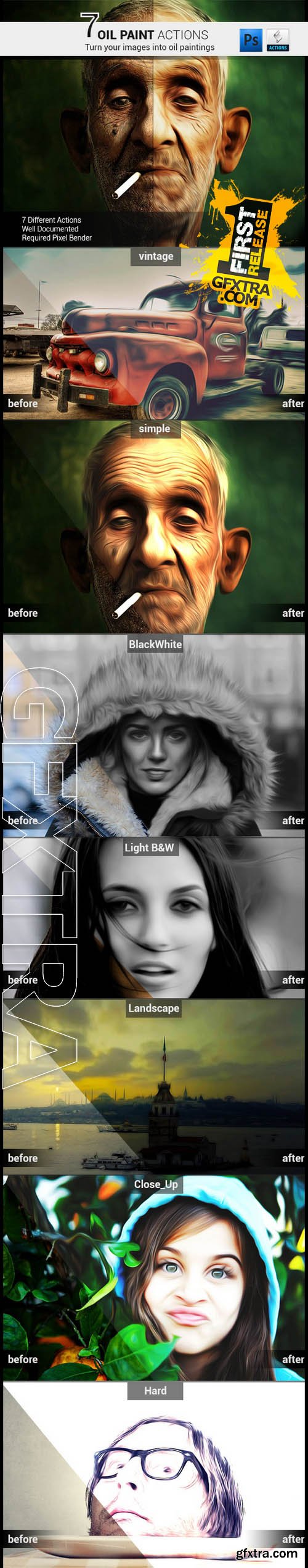 7 Oil Painting Actions - GraphicRiver 10294069