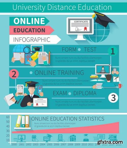 Stock Vector - 10 Different Infographics Set