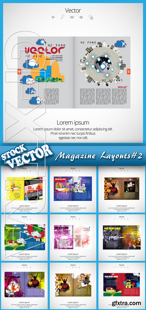 Stock Vector - Magazine Layouts#2