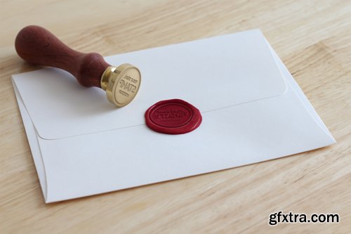 Wax Seal Stamp Mockup