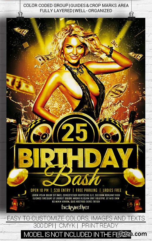 Birthday Bash Flyer Template