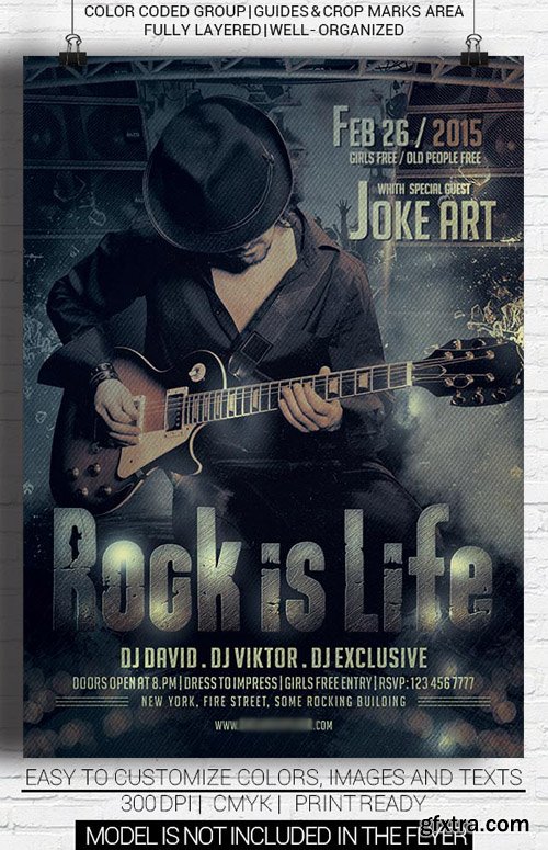 Rock Night Party Flyer Template