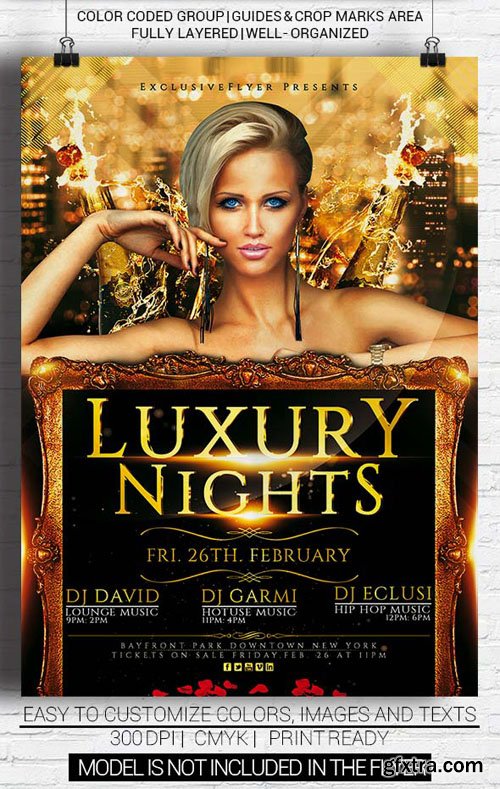 Luxury Nights Party Flyer Template