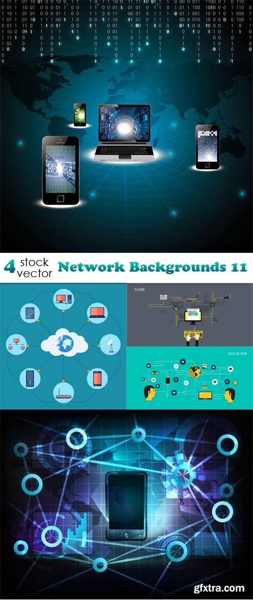 Vectors - Network Backgrounds 11