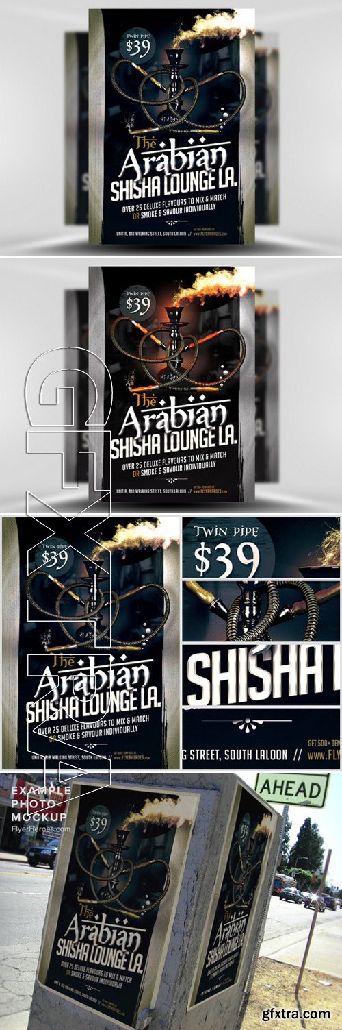 Arabian Shisha Flyer Template