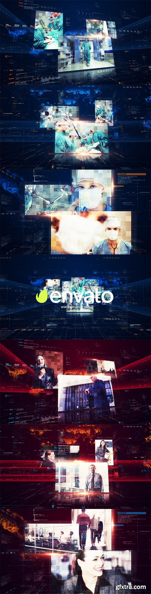 Videohive Digital Holographic Intro 10453635