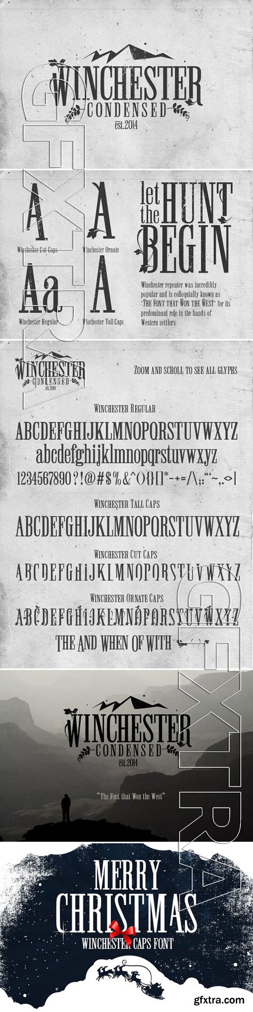 CM - Winchester Condensed Font