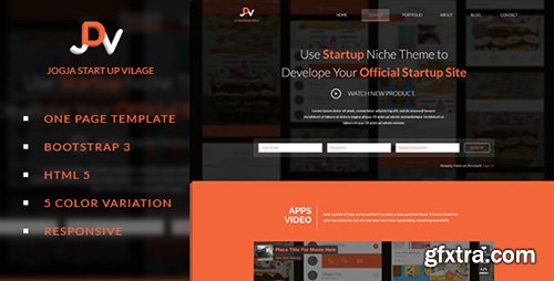 ThemeForest - JDV - Responsive Parallax One Page HTML5 Template - RIP