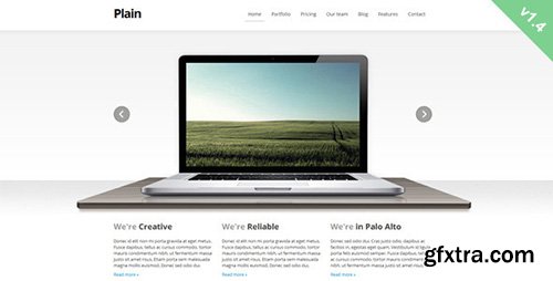 ThemeForest - Plain v1.4 - Creative HTML Web Template - FULL