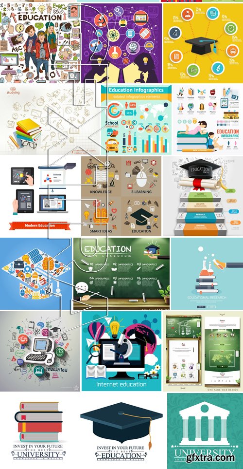 Stock Vectors - Education 2, 25xEPS