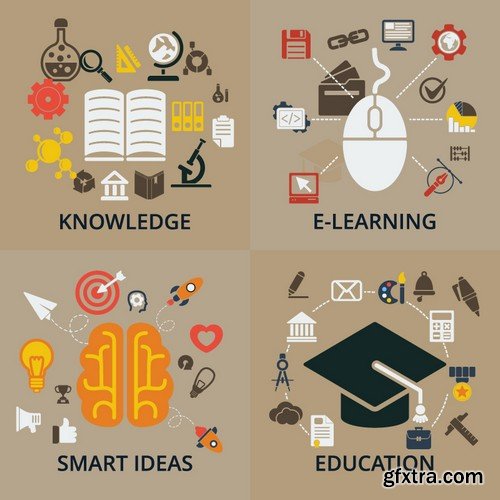 Stock Vectors - Education 2, 25xEPS