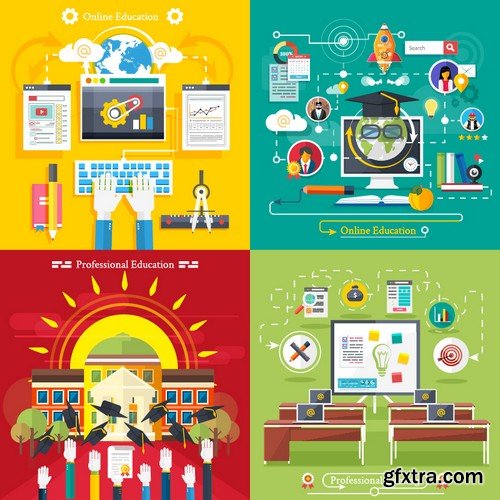 Stock Vectors - Education 2, 25xEPS