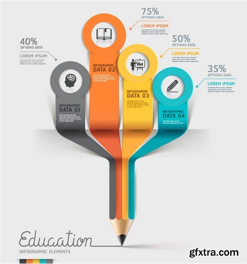 Stock Vectors - Education 2, 25xEPS