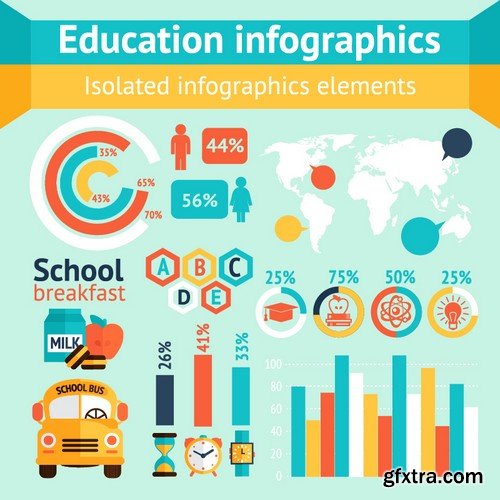 Stock Vectors - Education 2, 25xEPS