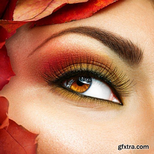 Stock Photos - Professional makeup beautiful girls, 25xJPG