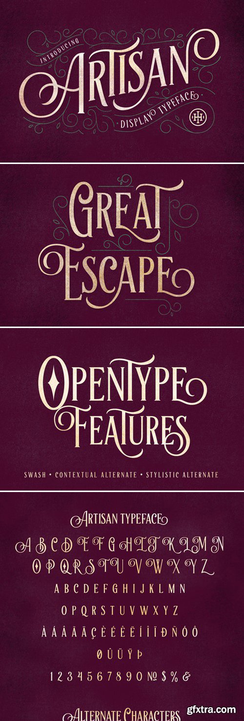 artisan display typeface