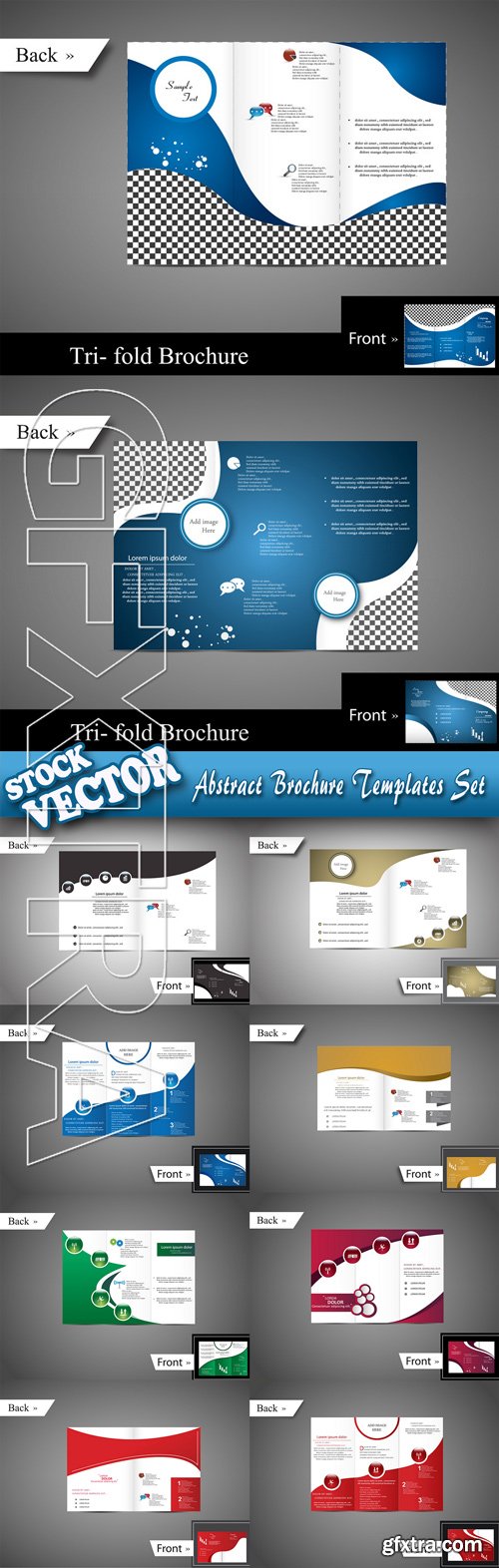 Stock Vector - Abstract Brochure Templates Set