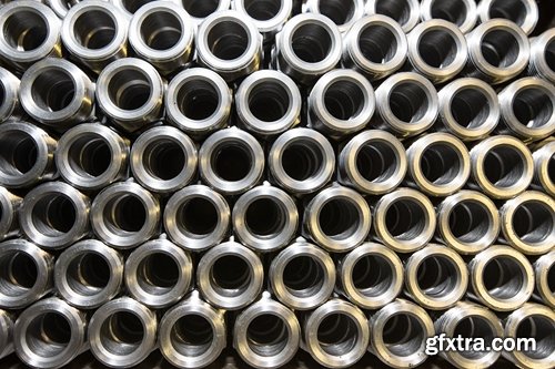 Collection of various metal products nut pipe gas cylinder engine tin 25 HQ Jpeg