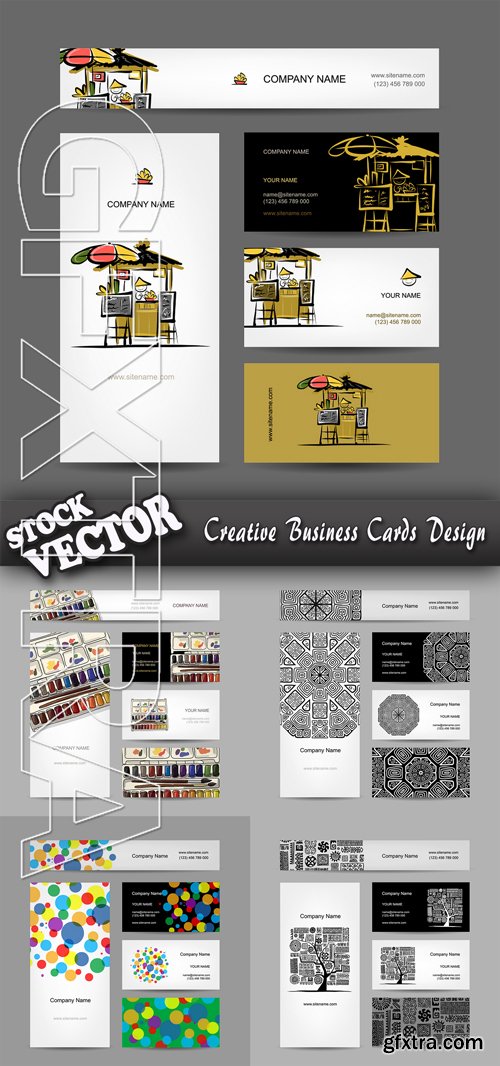 Stock Vector - Creative Business Cards Design