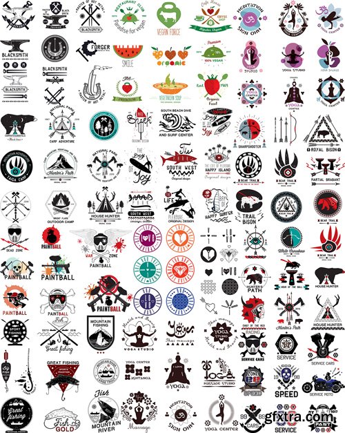 Stock Vector - Big Logo Labels Badges and Design Elements, 25EPS