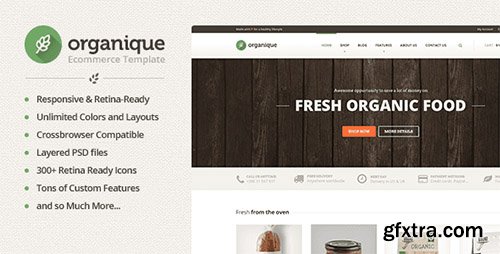 ThemeForest - Organique v1.2.0 - HTML Template For Healthy Food Store - FULL