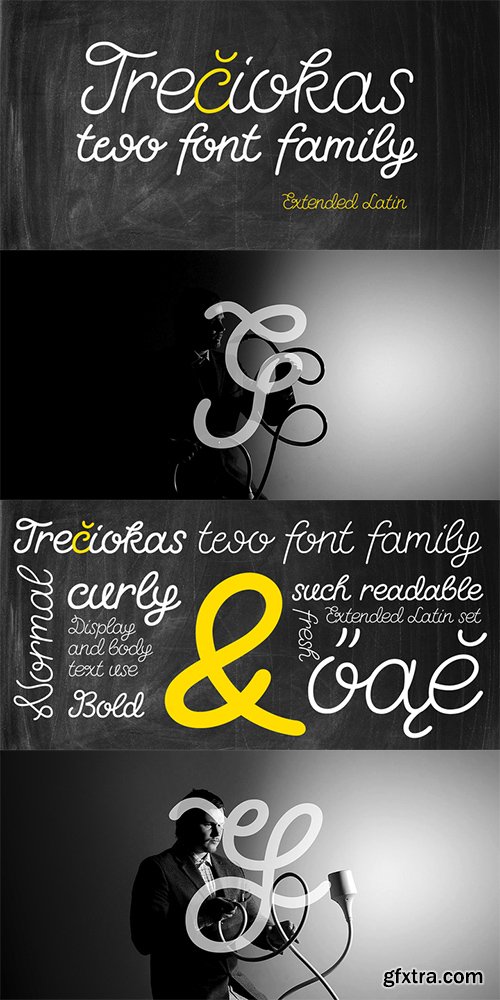 Treciokas Typeface - 2 Fonts $118