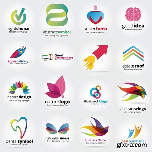 Collection of different business logo #7-25 Eps