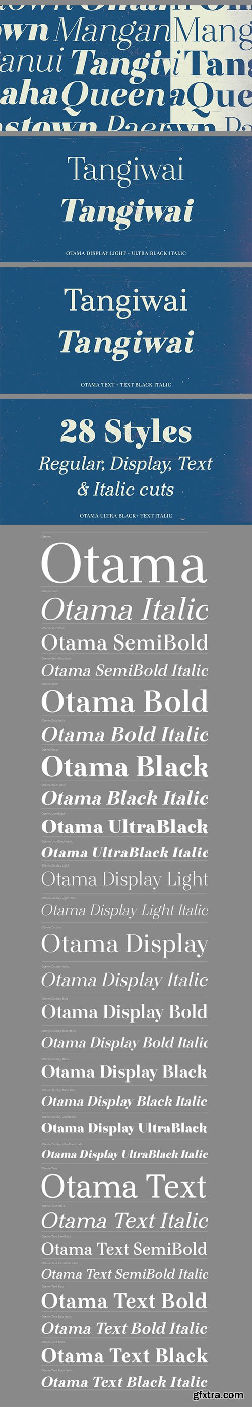 Otama - New Magazine Font Family 28xOTF $399