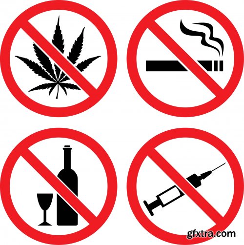 Collection of vector image marijuana-cannabis 25 Eps