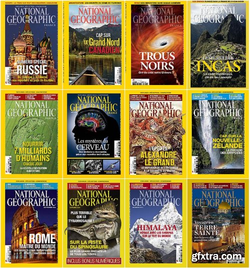 National Geographic France - Full Year 2014 Issues Collection