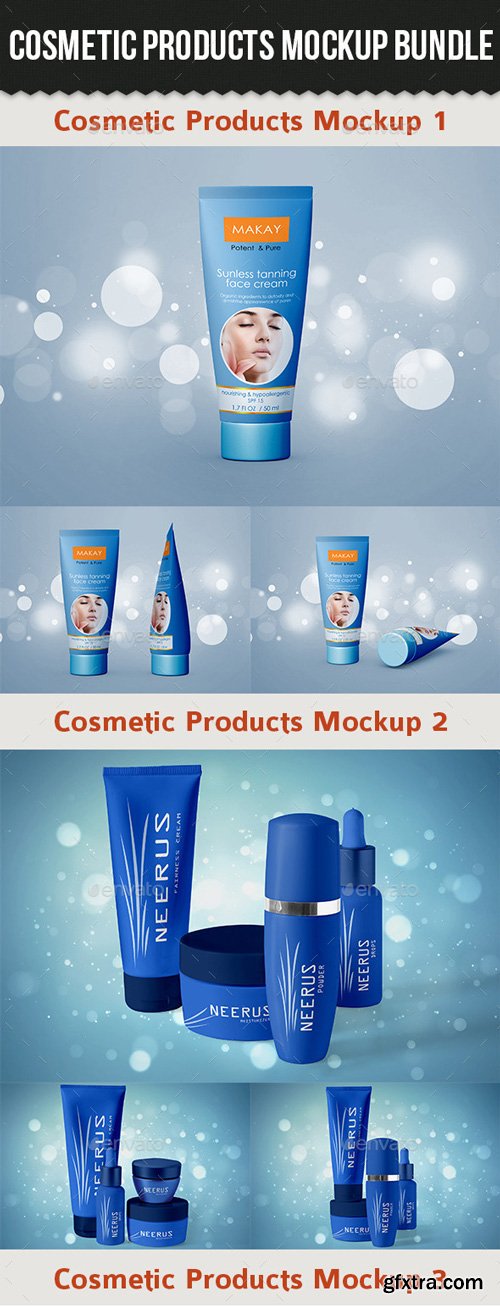 GraphicRiver - Cosmetic Products Mock-up Bundle