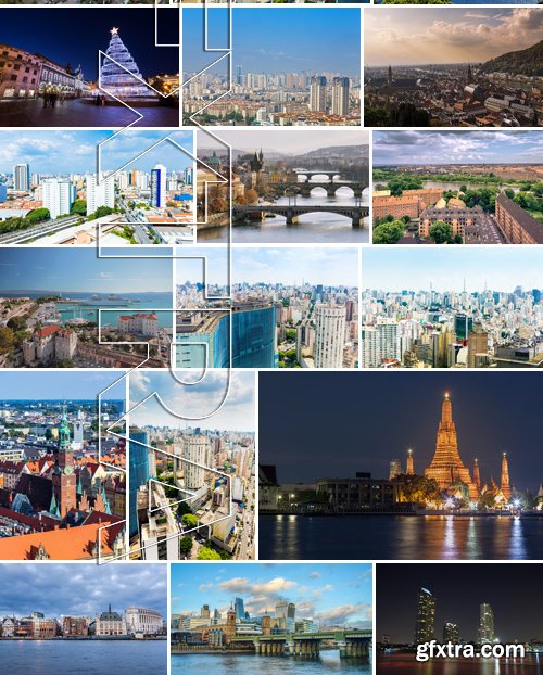 Stock Photos - World Cities 23, 25xJPG