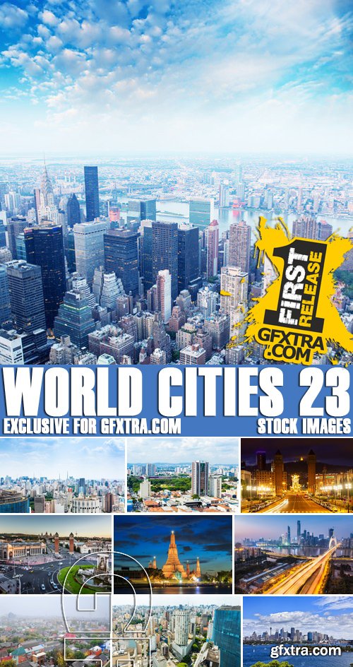 Stock Photos - World Cities 23, 25xJPG