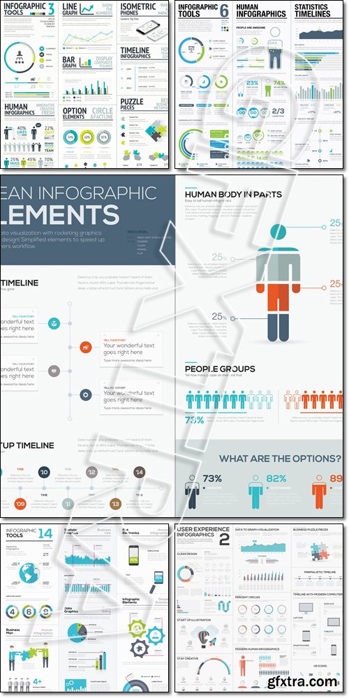 Big set of infographic elements - Vector