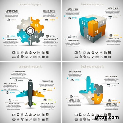 Stock Vector - Business Infographics Set#3