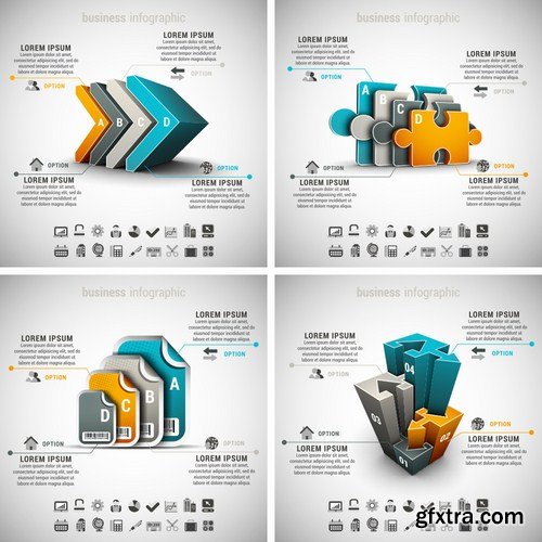 Stock Vector - Business Infographics Set#3