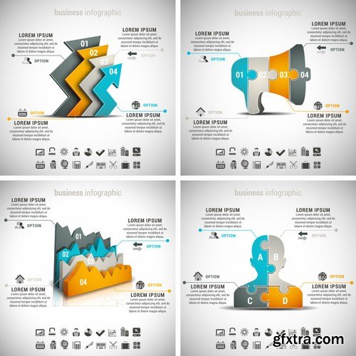 Stock Vector - Business Infographics Set#3