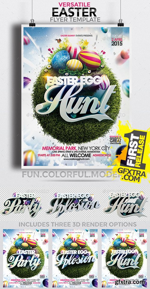 GraphicRiver - Versatile Easter Flyer Template 10514029