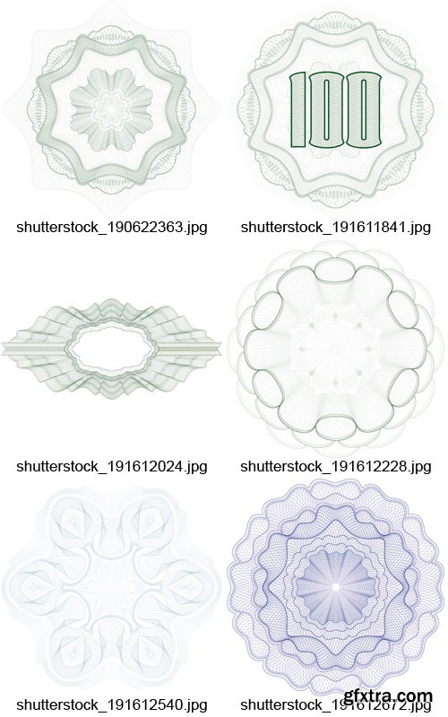 Amazing SS - Guilloche Elements 2, 25xEPS