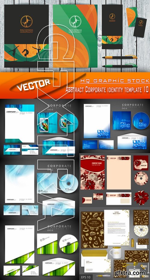 Stock Vector - Abstract Corporate identity template 10