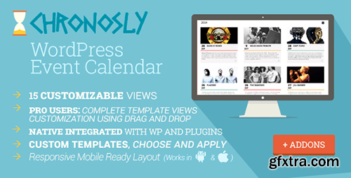 CodeCanyon - Chronosly Editable WordPress Events Calendar Plugin v1.6.8