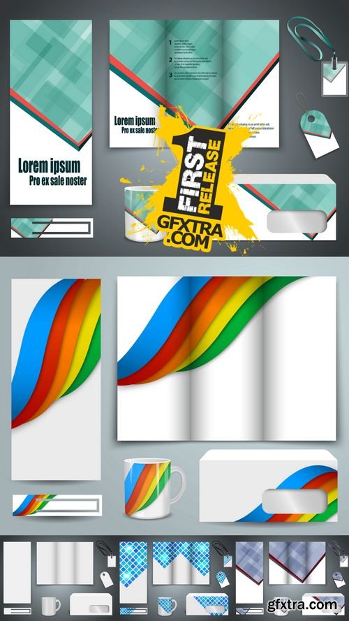 Vector - Set of Presentation of Flyer Design Content