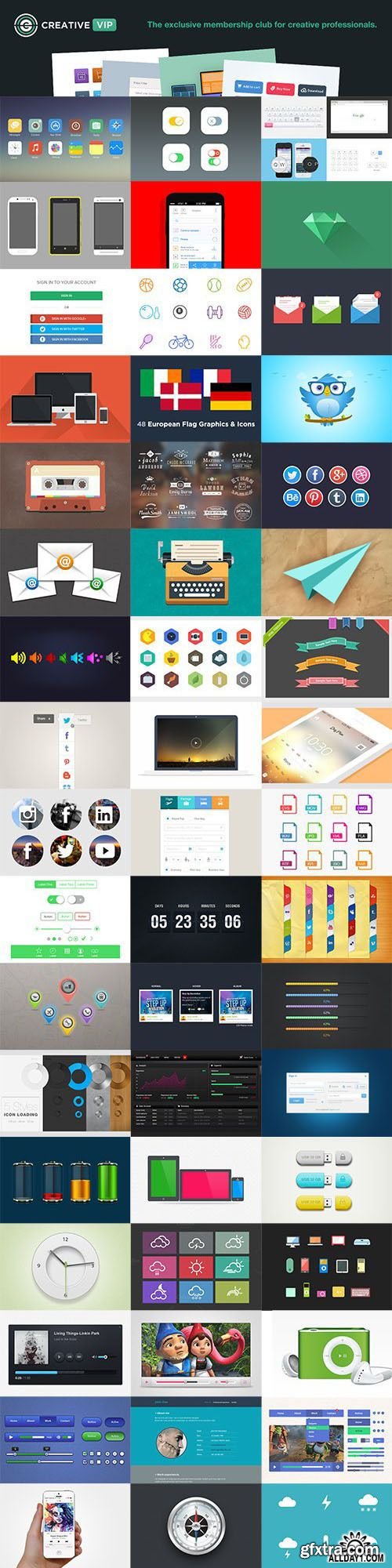 CreativeMarket : CreativeVip Mega Bundle Pack 1200$