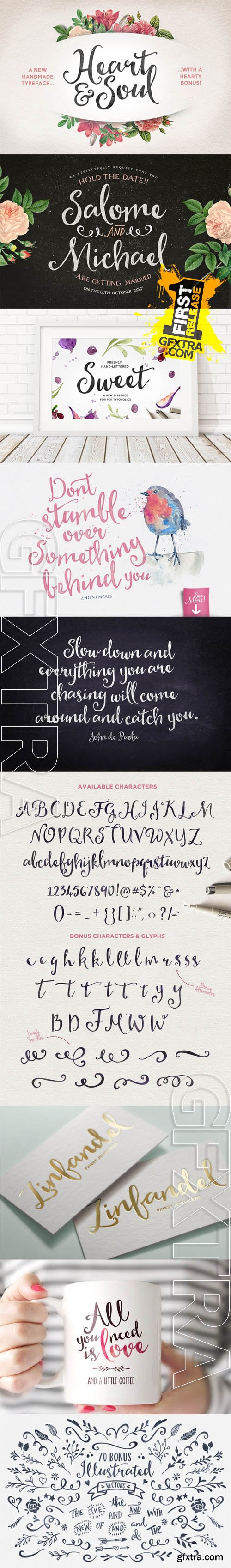 Heart & Soul Typeface - CM 199455