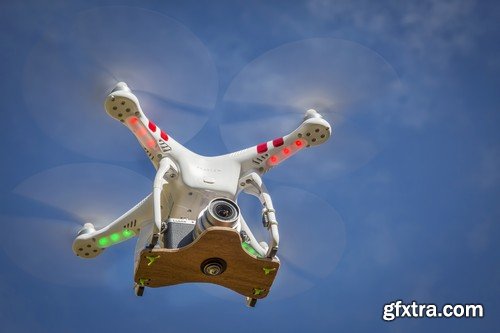 Stock Photos - Quadcopter, Drone, Unmanned aerial vehicle, 25xJPG