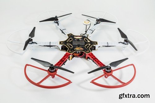 Stock Photos - Quadcopter, Drone, Unmanned aerial vehicle, 25xJPG