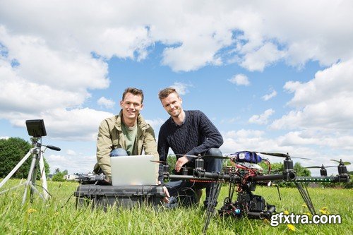 Stock Photos - Quadcopter, Drone, Unmanned aerial vehicle, 25xJPG